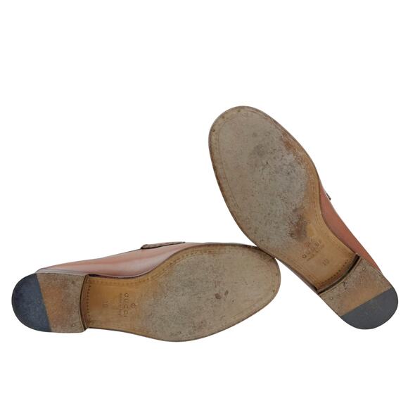 GUCCI Brown Leather 1953 Roos Classic Horsebit Loafer Mens 10 ITALY - Picture 10 of 11